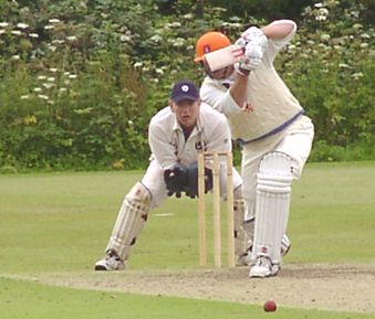 Tim de Leede of The Netherlands during his 52 against Scotland