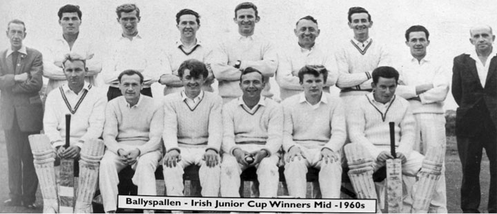 Ballyspallen CC, Winners of Irish Junior Cup in 1965