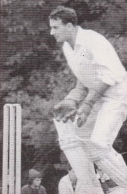 Ossie keeping wicket at Sion Mills