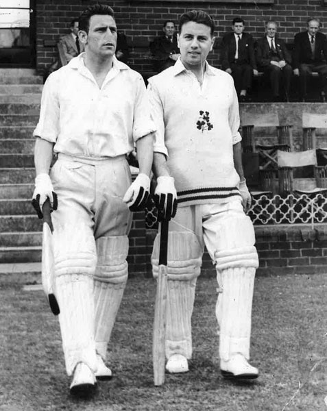 Going out to open the batting for Sion Mills with Aubrey Finlay