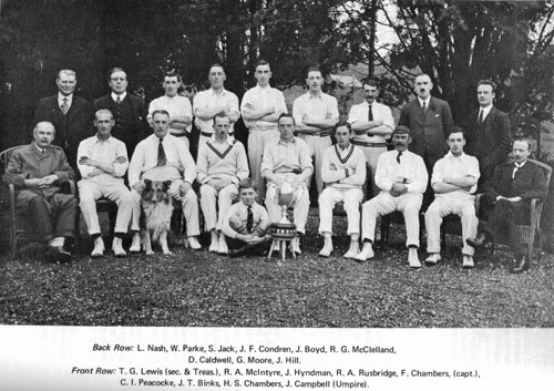 1922 Senior cup winning side