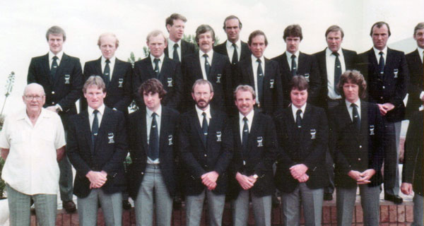 The Grasshoppers team that toured South Africa in 1982