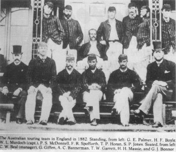 The Australian tourists in England in 1882